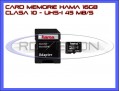 Hama Micro SDHC 16GB Clasa 10 UHS-I 45MB/s + Adaptor SD
